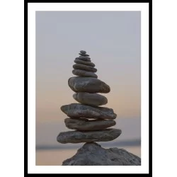 Piedras Zen | Cuadro decorativo con marco