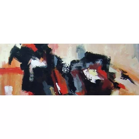 Cuadros gran formato cuadro abstracto moderno horizontal pintado a mano