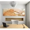 Cuadro abstracto impreso lienzo horizontal marrón claro decoración hogar cuadro moderno venta online